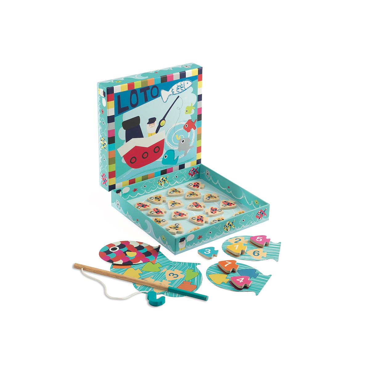 Jeu éducatif bois NAVY-LOTO Djeco