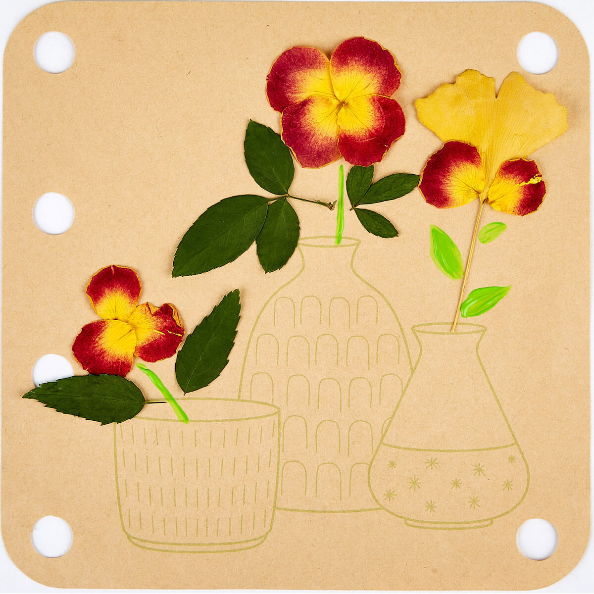 Jeu éducatif FLOWER PRESS ART DIY Hape