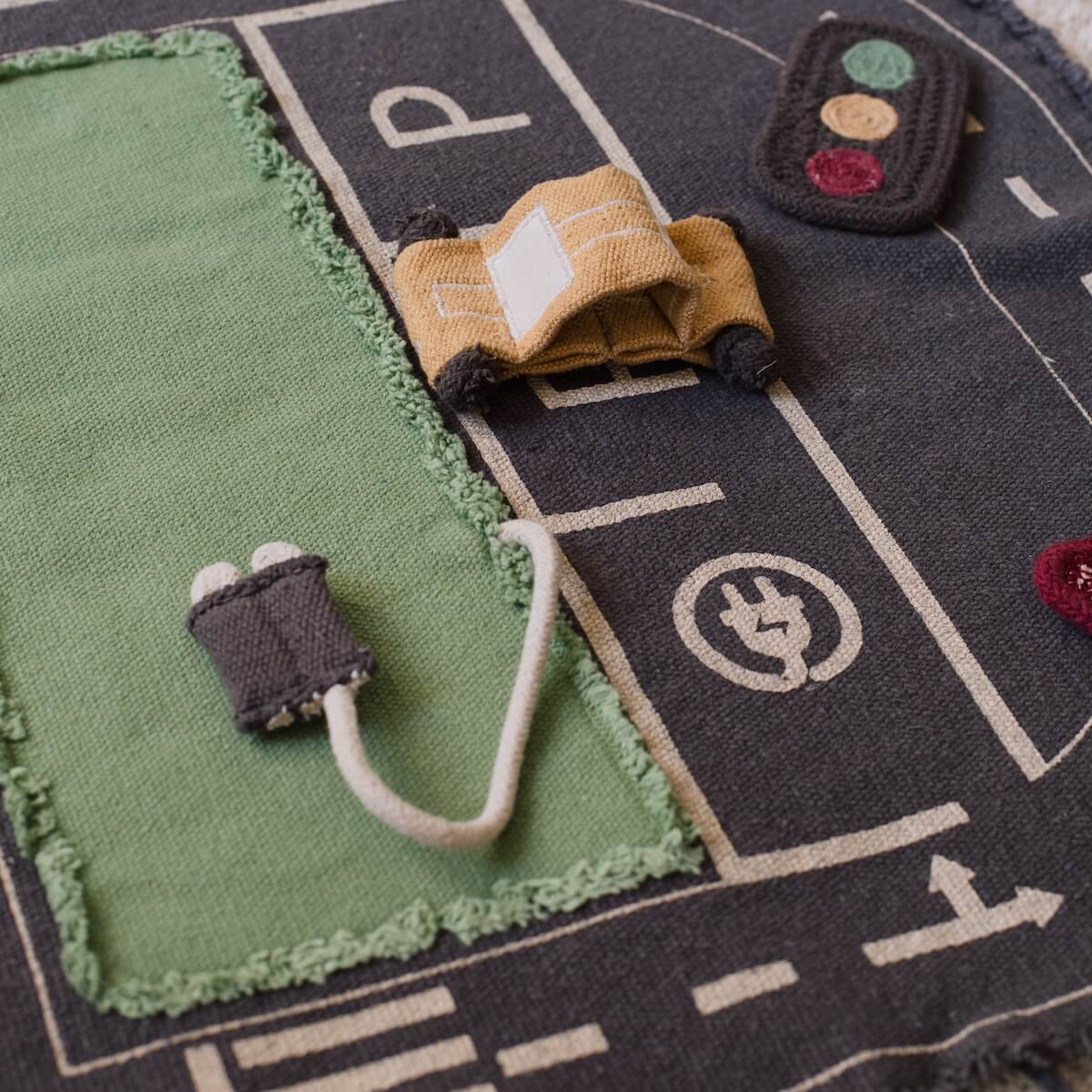 Jeu en tissu GREEN TOY set eco city Lorena Canals