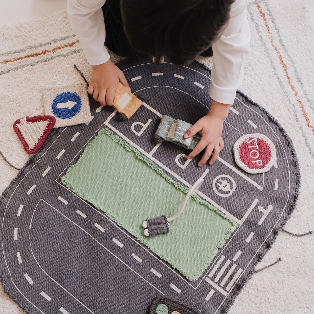 Jeu en tissu GREEN TOY set eco city Lorena Canals