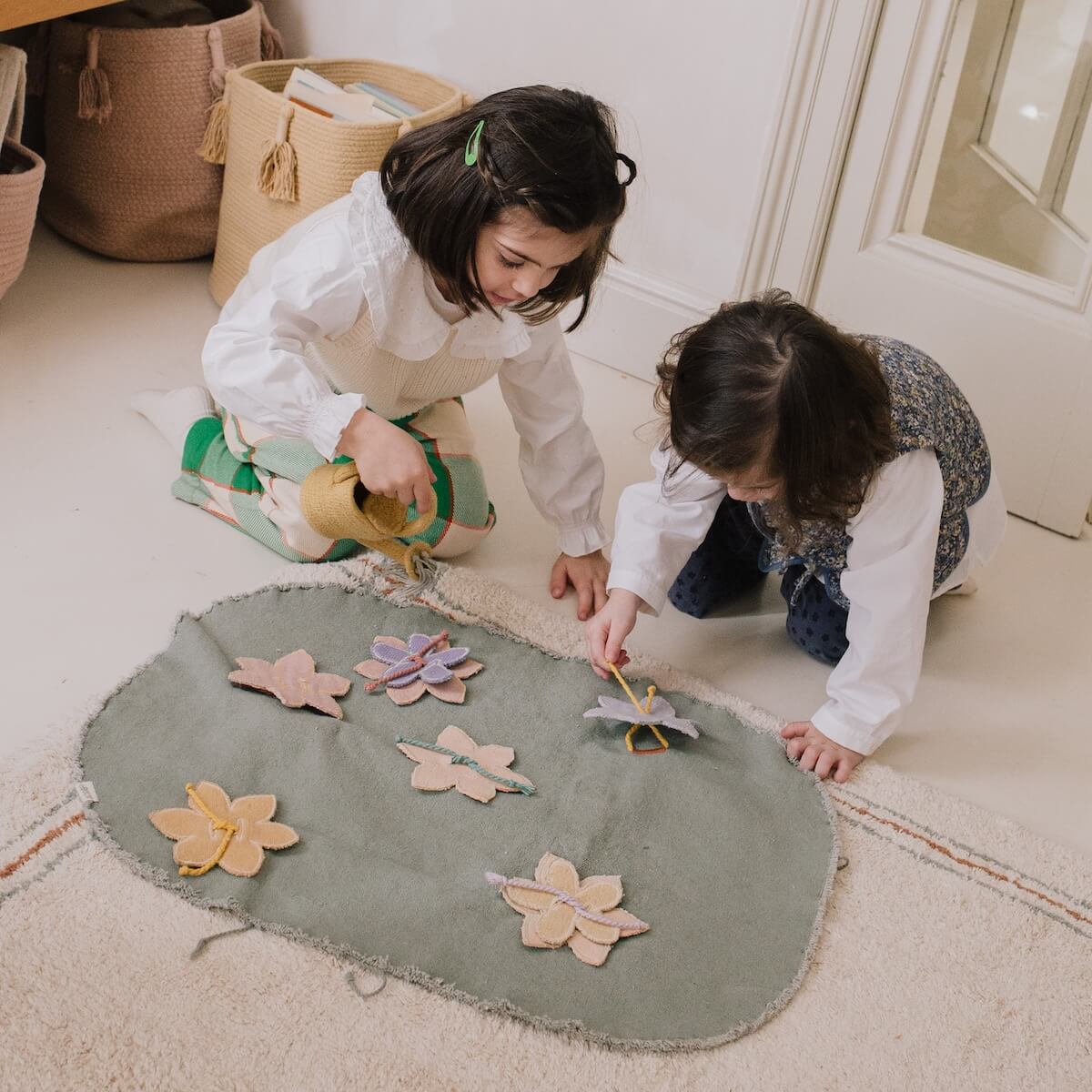 Jeu en tissu GREEN TOY set Flower Garden Lorena Canals