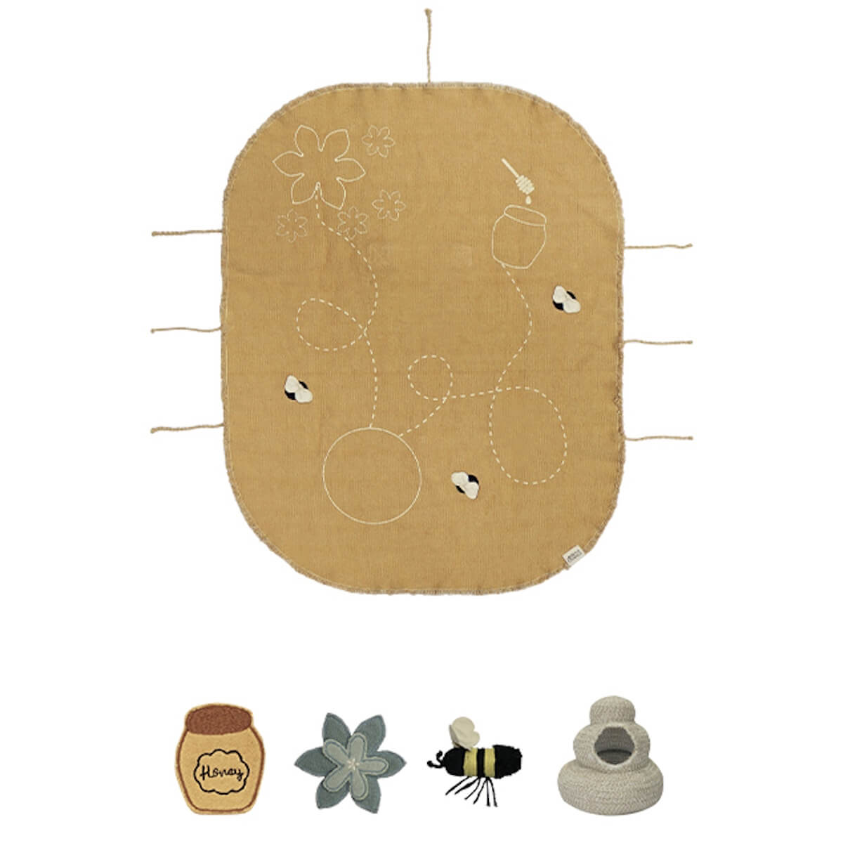 Jeu en tissu GREEN TOY set from nectar to honey Lorena Canals