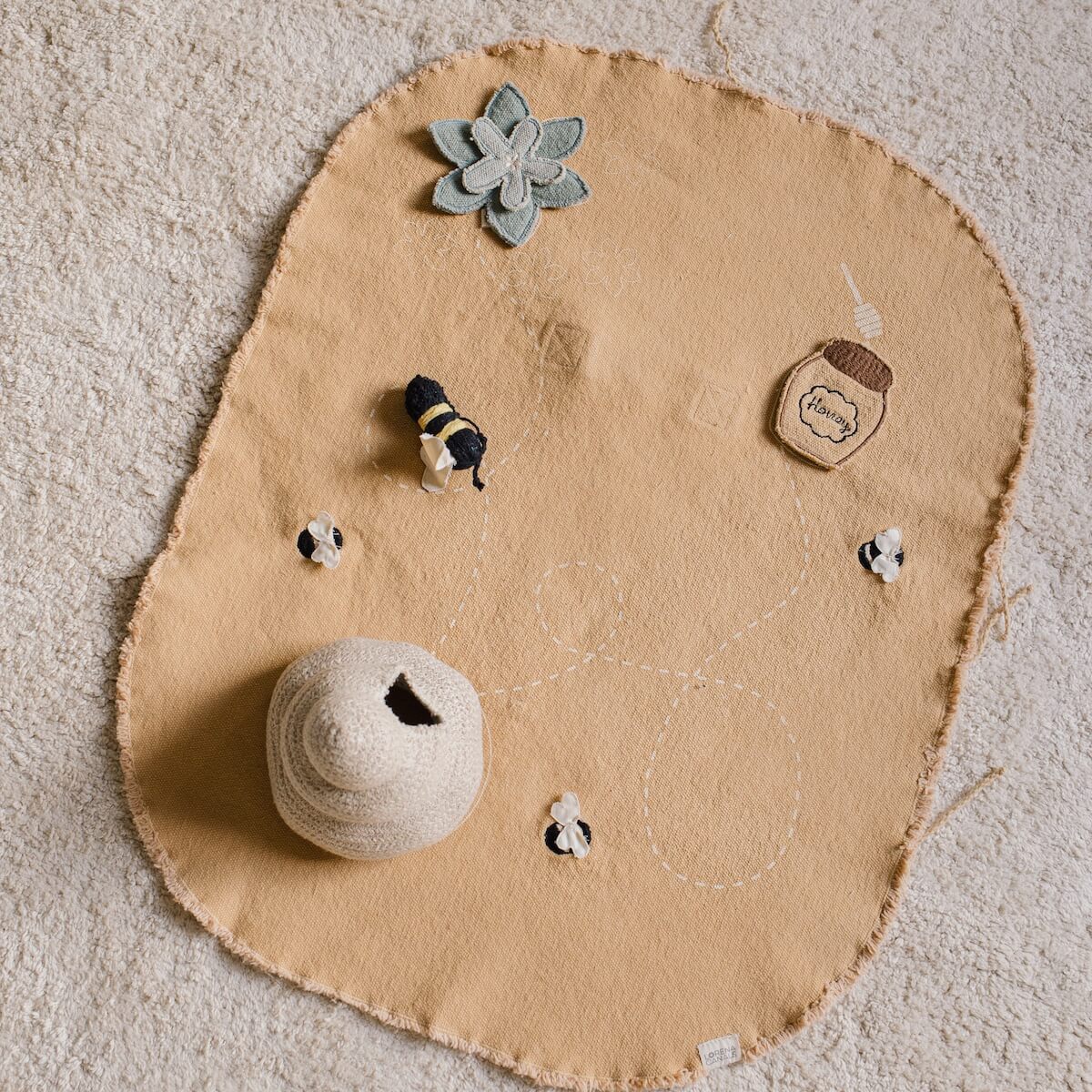 Jeu en tissu GREEN TOY set from nectar to honey Lorena Canals