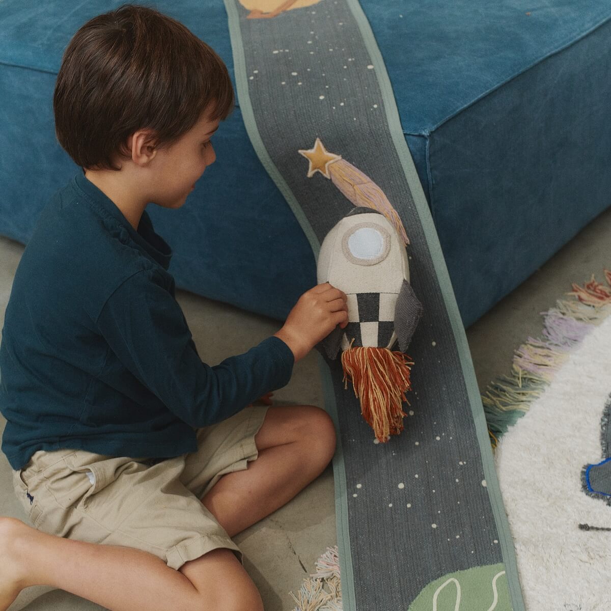 Jeu en tissu MilkyWay Rocket Ride & Roll Lorena Canals