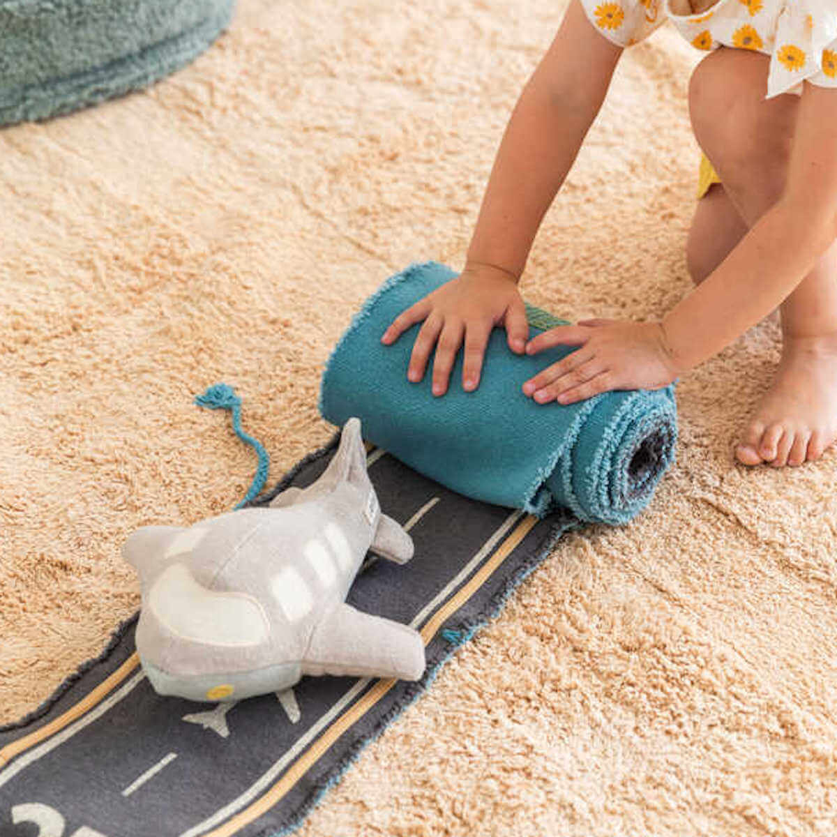 Jeu en tissu PLANE RIDE&ROLL Lorena Canals