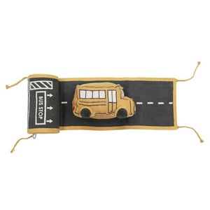 Jeu en tissu ROLL SCHOOL BUS RIDE&ROLL Lorena Canals