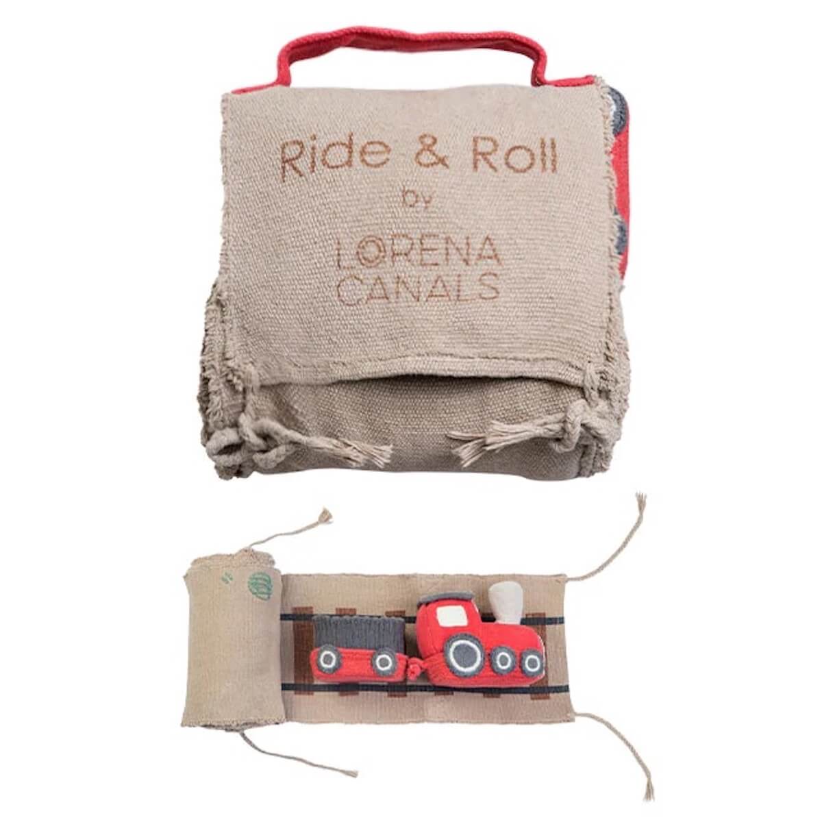 Jeu en tissu TRAIN RIDE&ROLL Lorena Canals