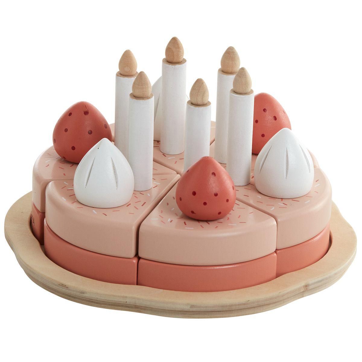 Jeu imitation BIRTHDAY CAKE PLAY Flexa bois naturel 
