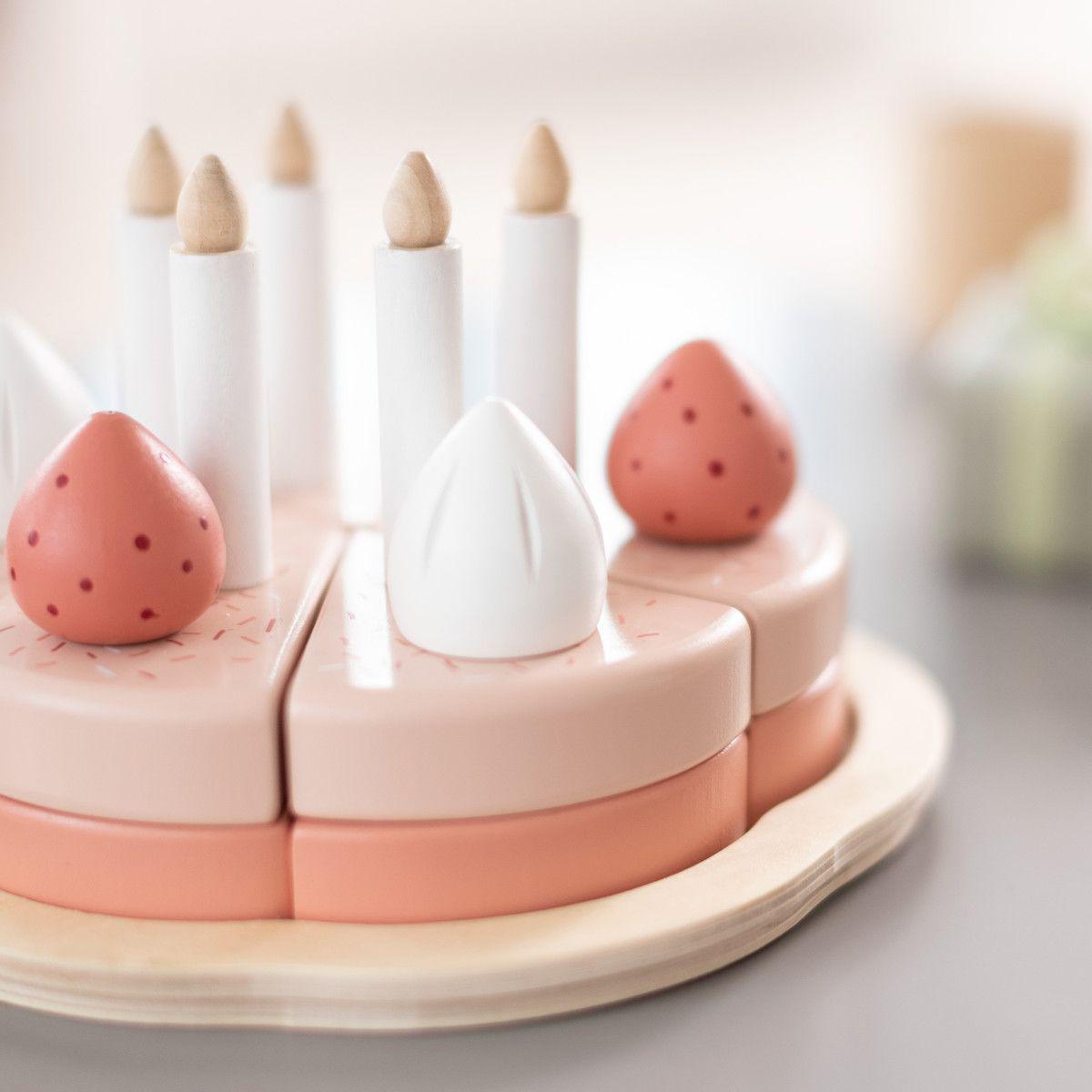 Jeu imitation BIRTHDAY CAKE PLAY Flexa bois naturel 