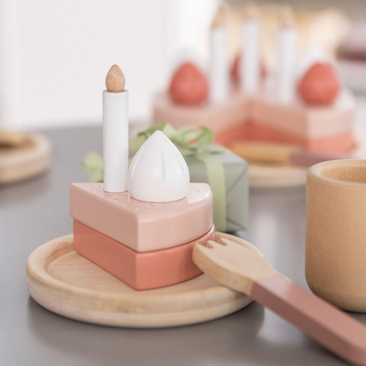 Jeu imitation BIRTHDAY CAKE PLAY Flexa bois naturel 