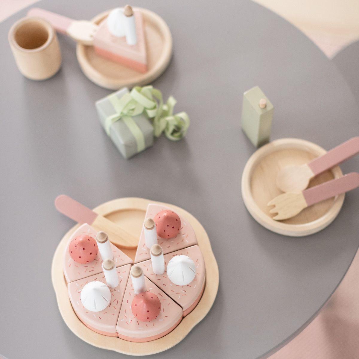 Jeu imitation BIRTHDAY CAKE PLAY Flexa bois naturel 