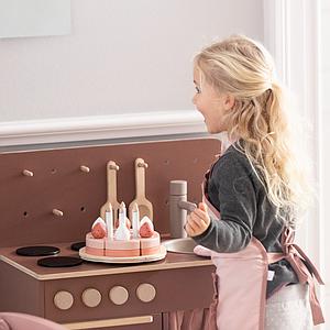 Jeu imitation BIRTHDAY CAKE PLAY Flexa bois naturel 