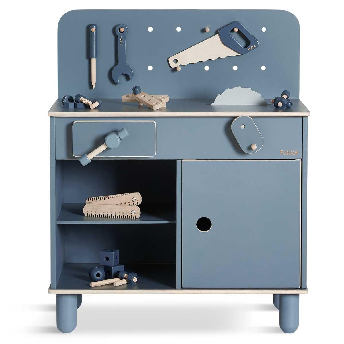 Jeu imitation L'ÉTABLI PLAY Flexa bleu