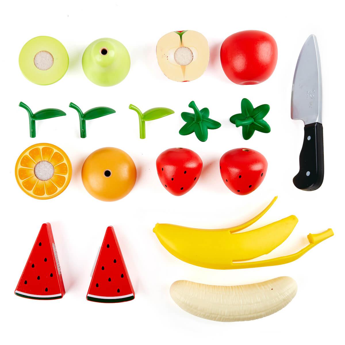 Jeu imitation plateau de fruits Hape