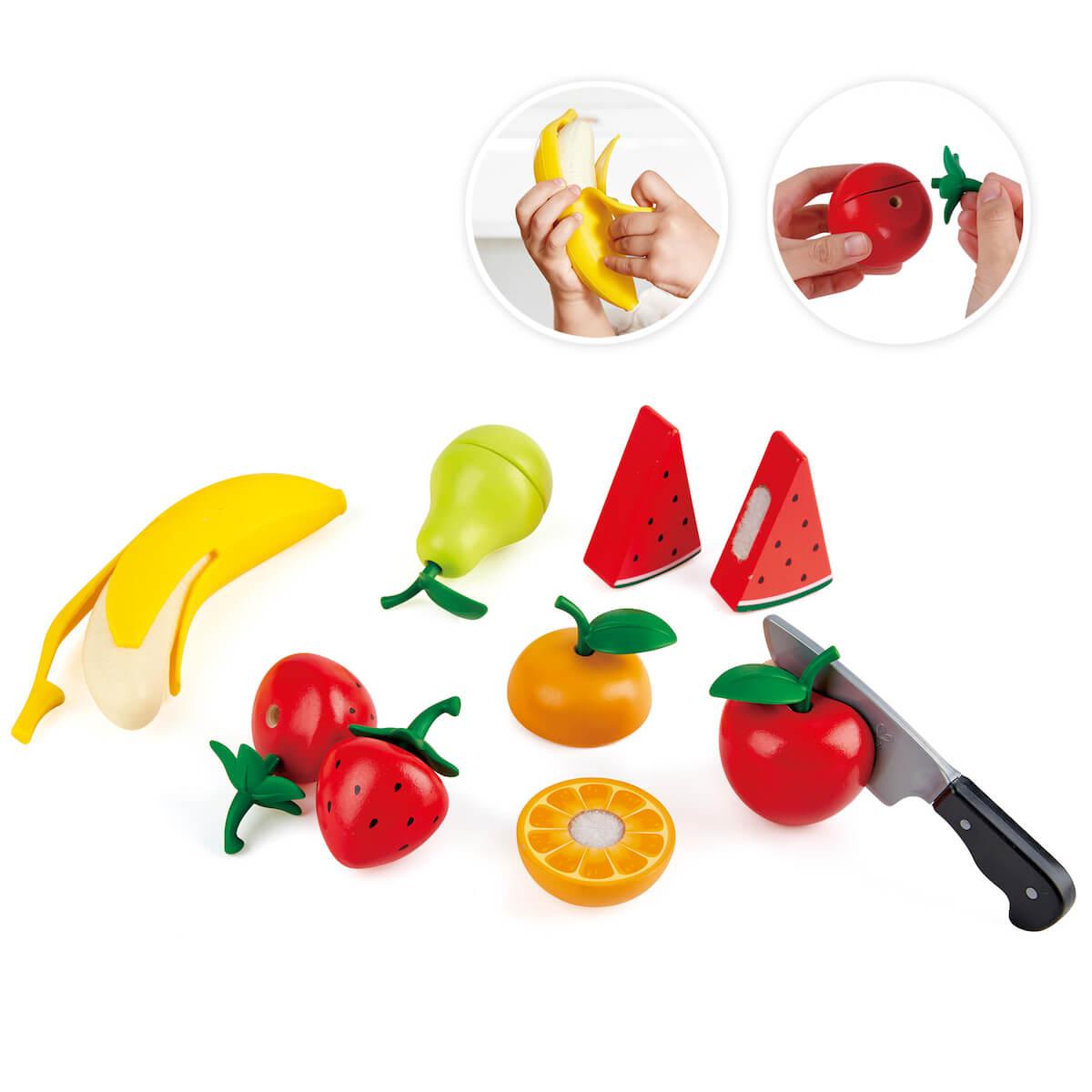 Jeu imitation plateau de fruits Hape