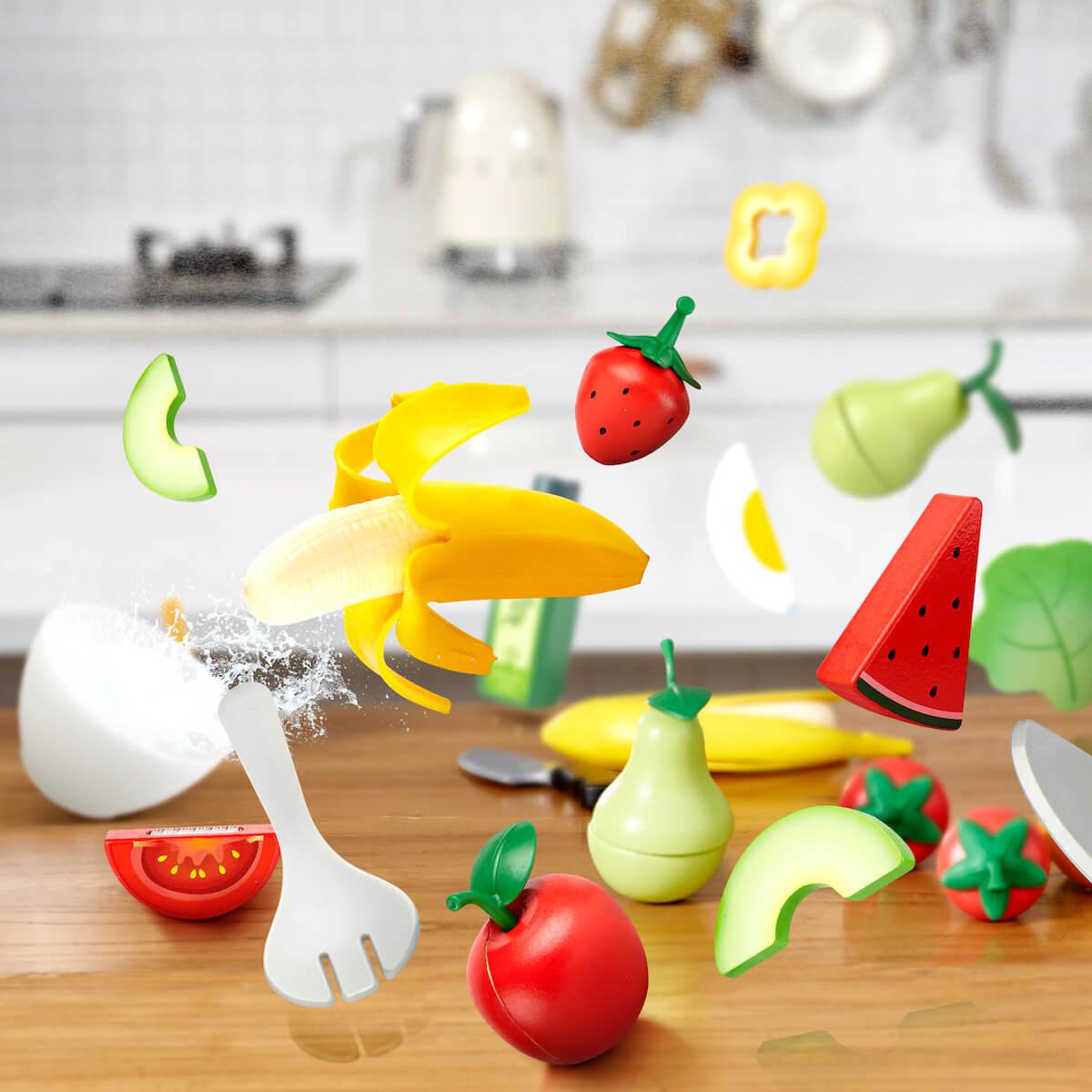 Jeu imitation plateau de fruits Hape