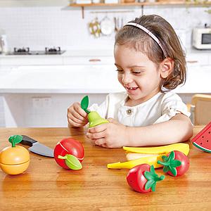 Jeu imitation plateau de fruits Hape