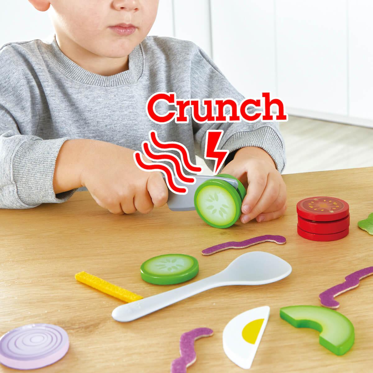 Jeu imitation plateau de salade Hape