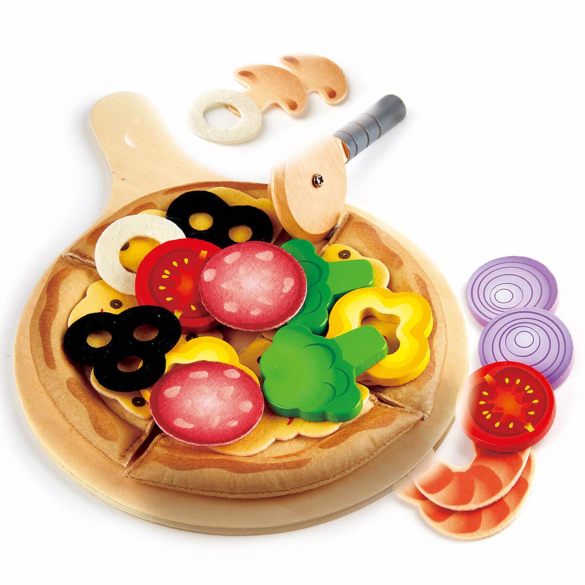 Jeu imitation plateau pizza Hape