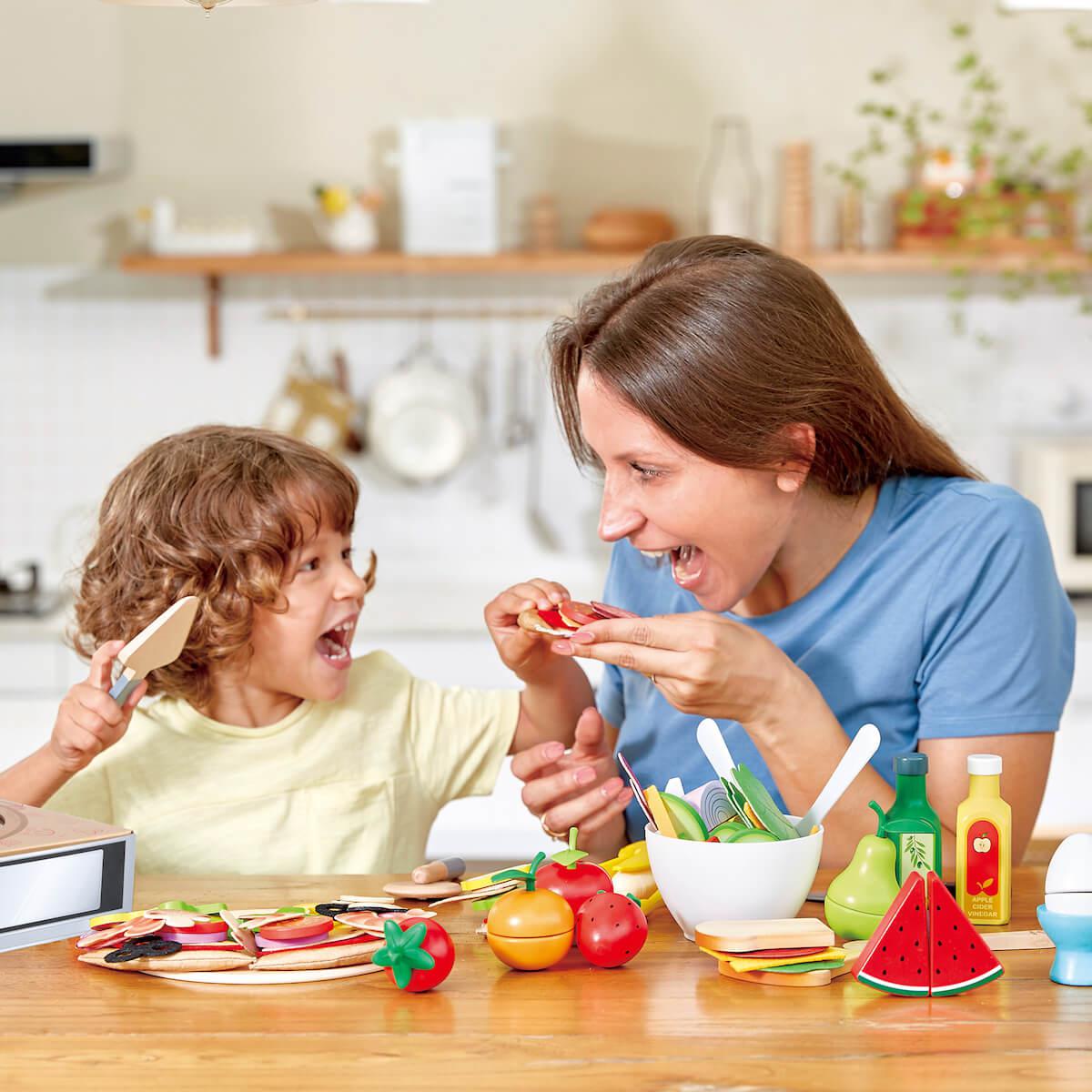 Jeu imitation plateau pizza Hape