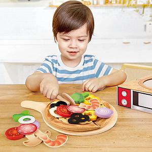 Jeu imitation plateau pizza Hape