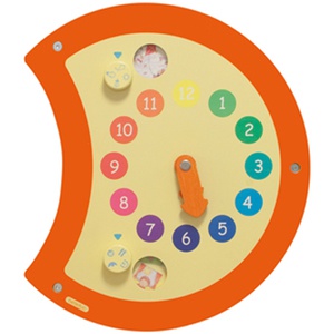 Jeu mural chenille horloge Beleduc