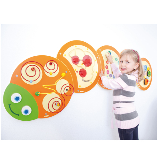 Jeu mural chenille labyrinthe tournant Beleduc