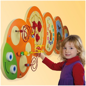 Jeu mural chenille labyrinthe tournant Beleduc