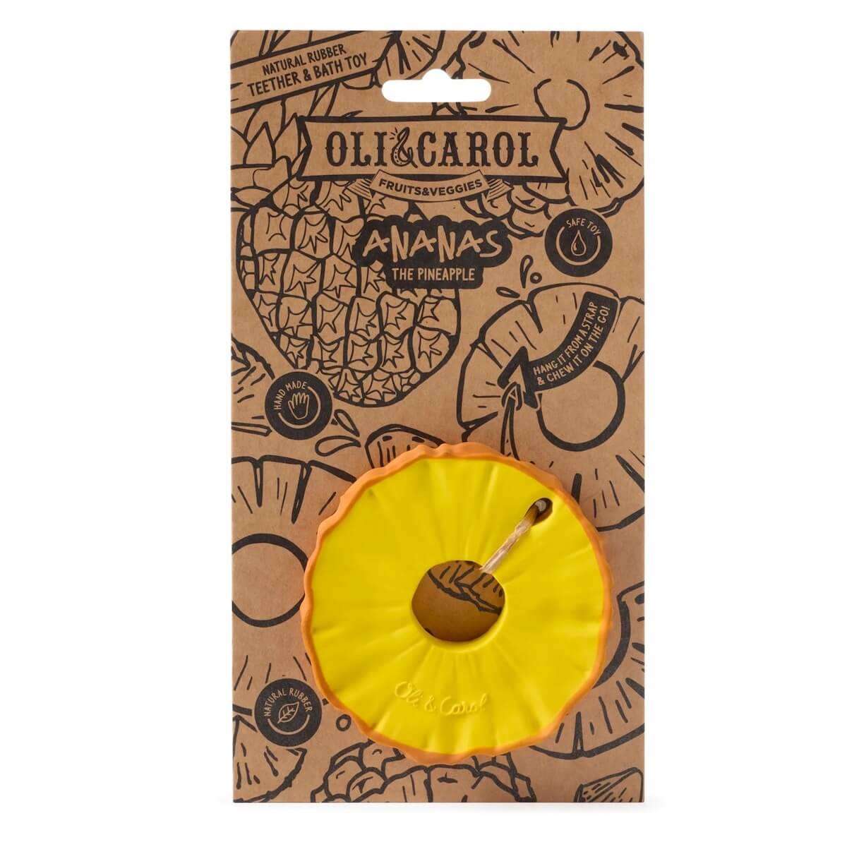 Jouet à mordiller Ananas the Pineapple Oli&Carol