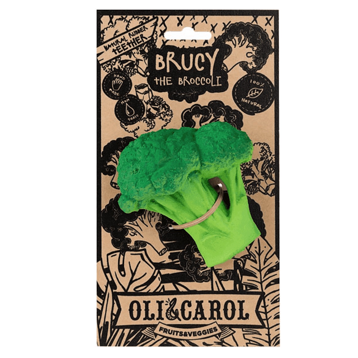Jouet à mordiller BRUCY THE BROCCOLI Oli&Carol