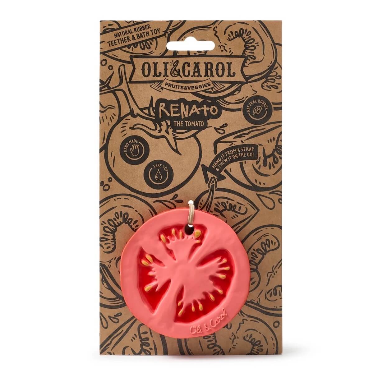Jouet à mordiller RENATO THE TOMATO Oli and Carol
