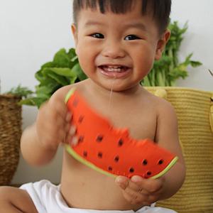 Jouet à mordiller WALLY THE WATERMELON Oli and Carol rouge