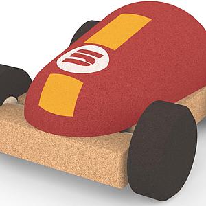 Jouet à pousser RACING CAR 5 Elou rouge