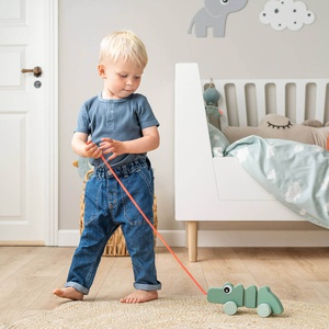 Jouet à tirer CROCO Done by Deer Green