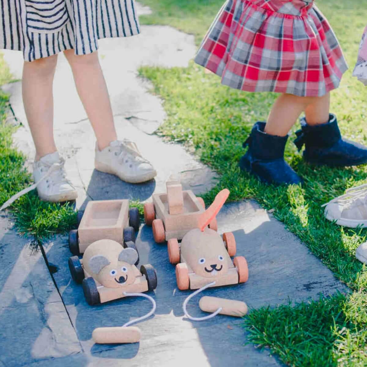 Jouet à tirer MOUSE TRAILER Elou