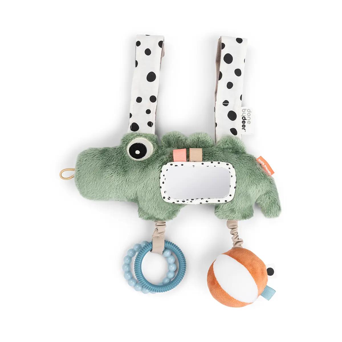 Jouet d'activité suspendu Croco Done by deer Green