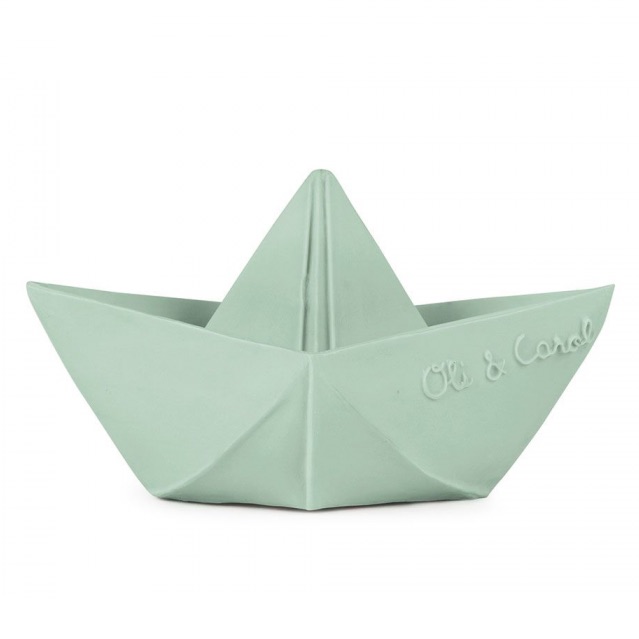 Jouet de bain ORIGAMI BOAT Oli and Carol Mint