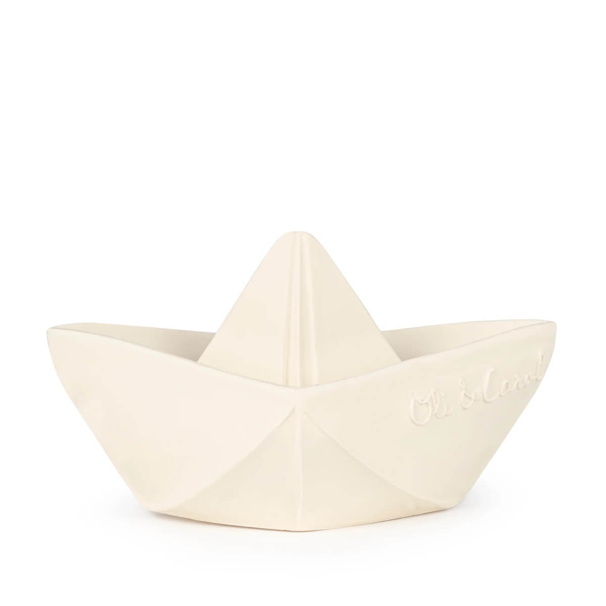 Jouet de bain ORIGAMI BOAT Oli&Carol White