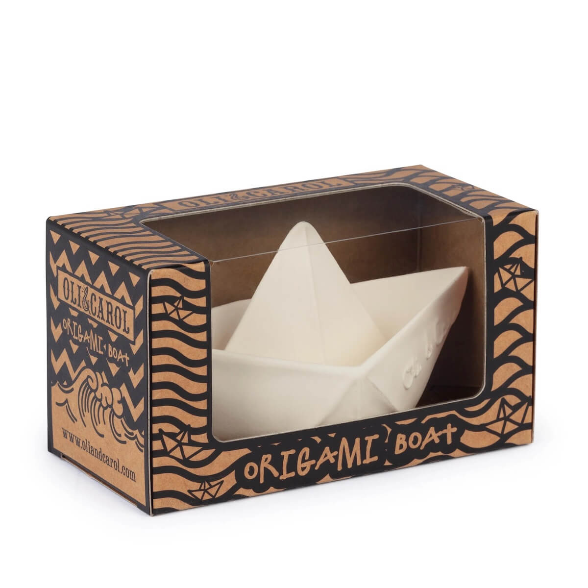 Jouet de bain ORIGAMI BOAT Oli&Carol White