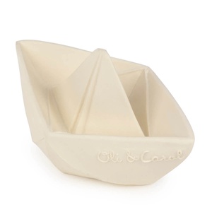 Jouet de bain ORIGAMI BOAT Oli&Carol White