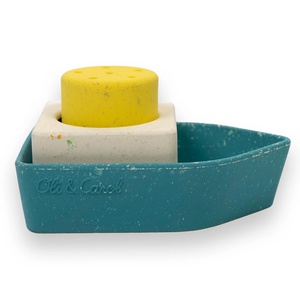 Jouet de bain UPCYCLED BOAT Oli and Carol yellow