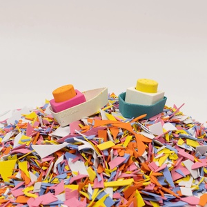 Jouet de bain UPCYCLED BOAT Oli and Carol yellow