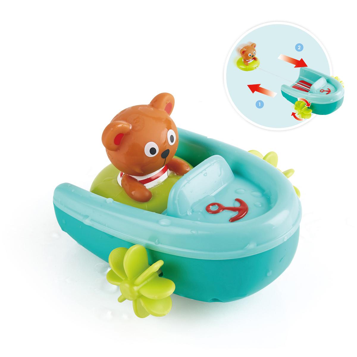 Jouets de bain bateau et sa bouée Hape