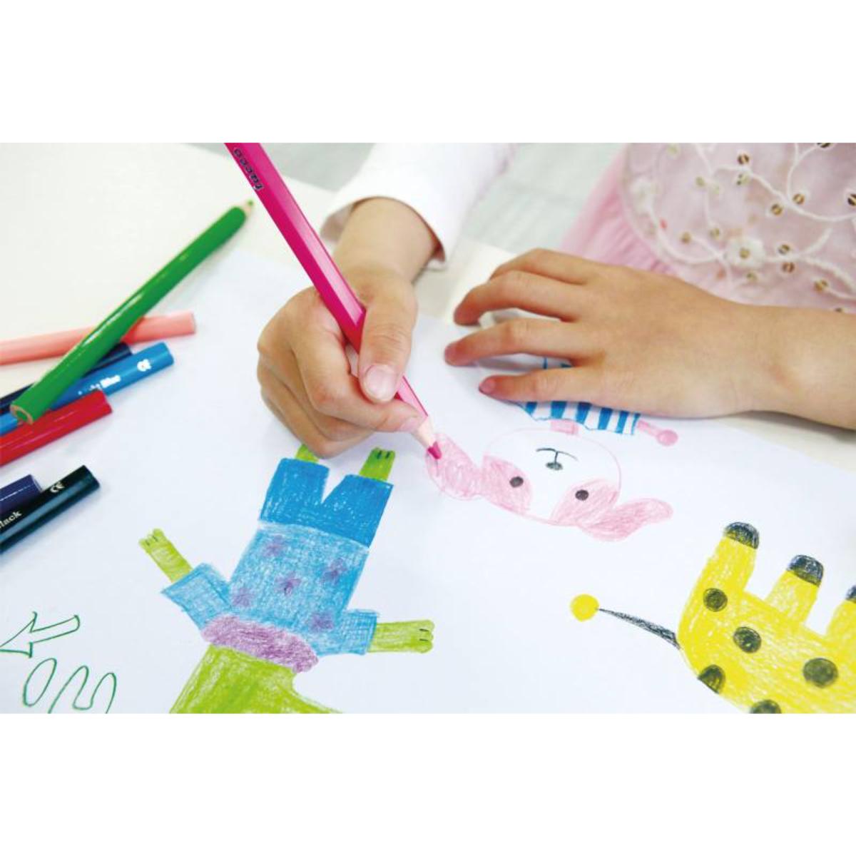 Jumbo crayons de couleur 144 pcs. Beleduc