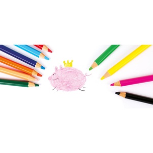 Jumbo crayons de couleur 144 pcs. Beleduc