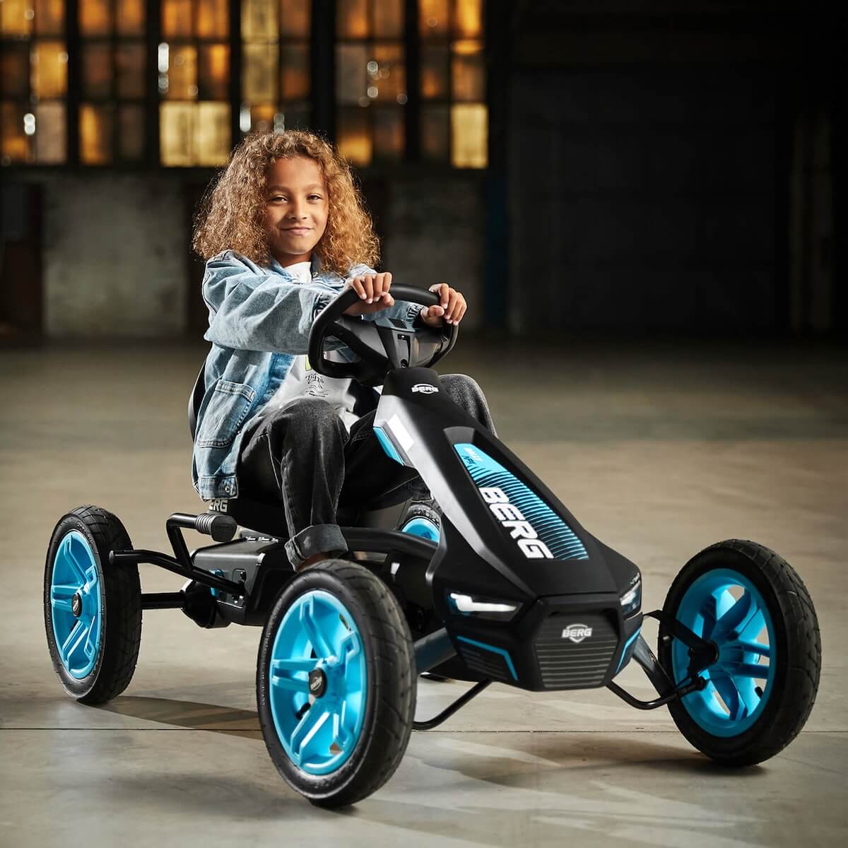 Kart à pédales RALLY APX BLUE Berg