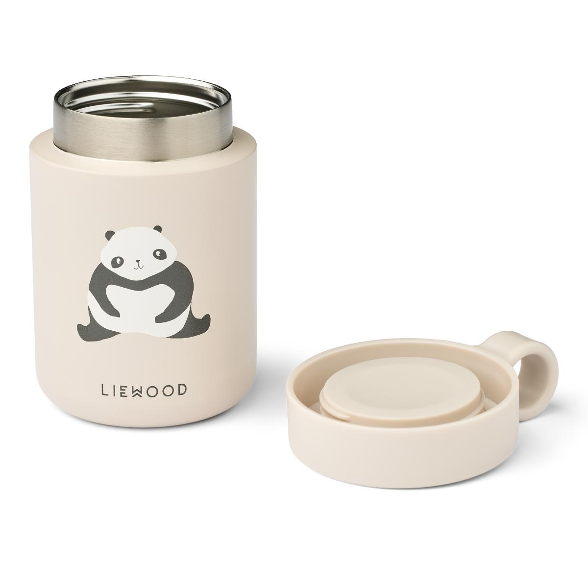 Kiani Printed Food Jar Liewood Panda Sandy