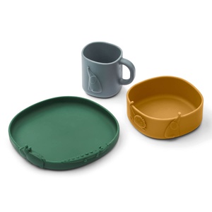 Kine Tableware Set Liewood Golden caramel mix Drop 3/23
