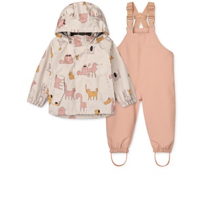 Kit de vêtements de pluie MANU 86 Liewood Cats and Dogs sandy