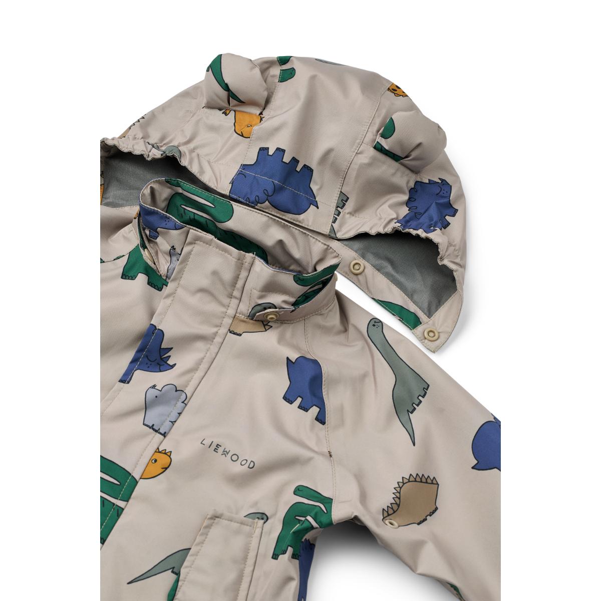 Kit de vêtements de pluie MANU 86 Liewood Dinosaurs mist
